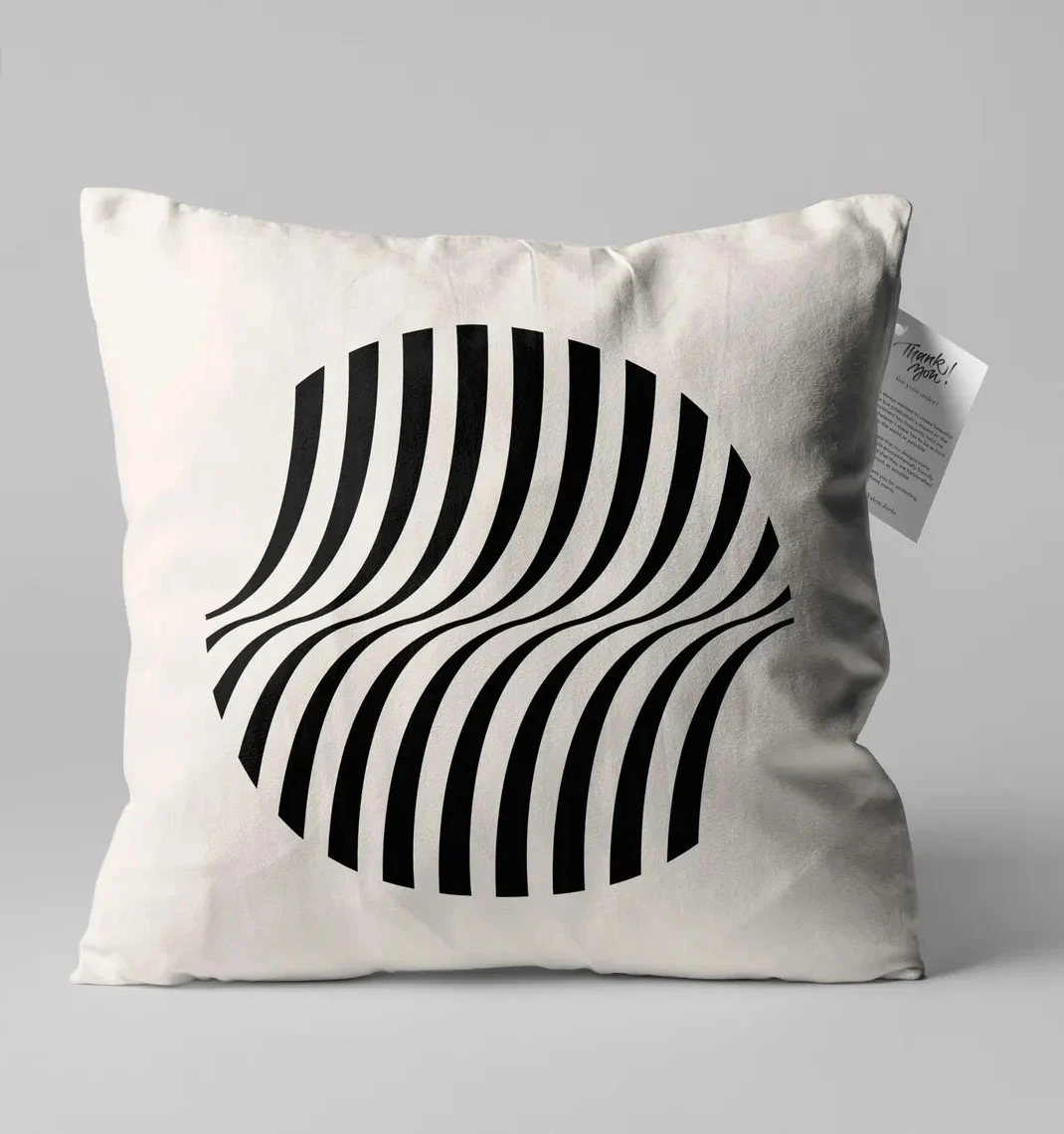 Diagonal Stripe Throw Pillow Cover 18x18 Inches Diagonal Stripe Throw Pillow Cover 18x18 Inches