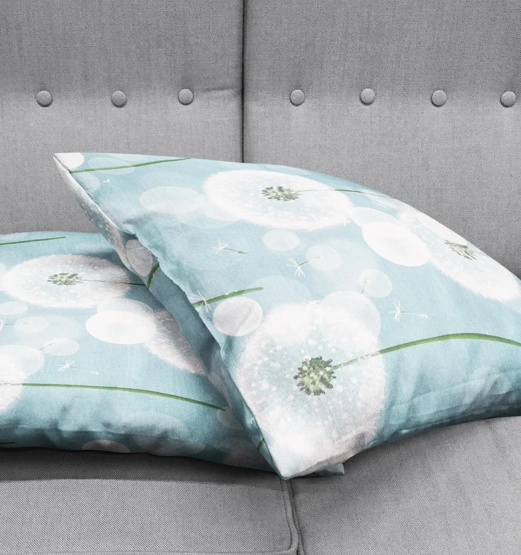 Dandelion Seed Float Throw Pillow Cover 18x18 Inches Dandelion Seed Float Throw Pillow Cover 18x18 Inches