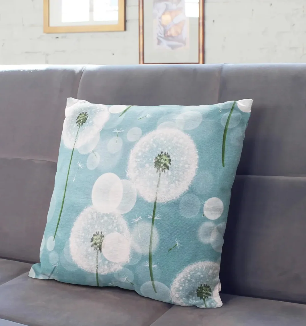 Dandelion Seed Float Throw Pillow Cover 18x18 Inches Dandelion Seed Float Throw Pillow Cover 18x18 Inches