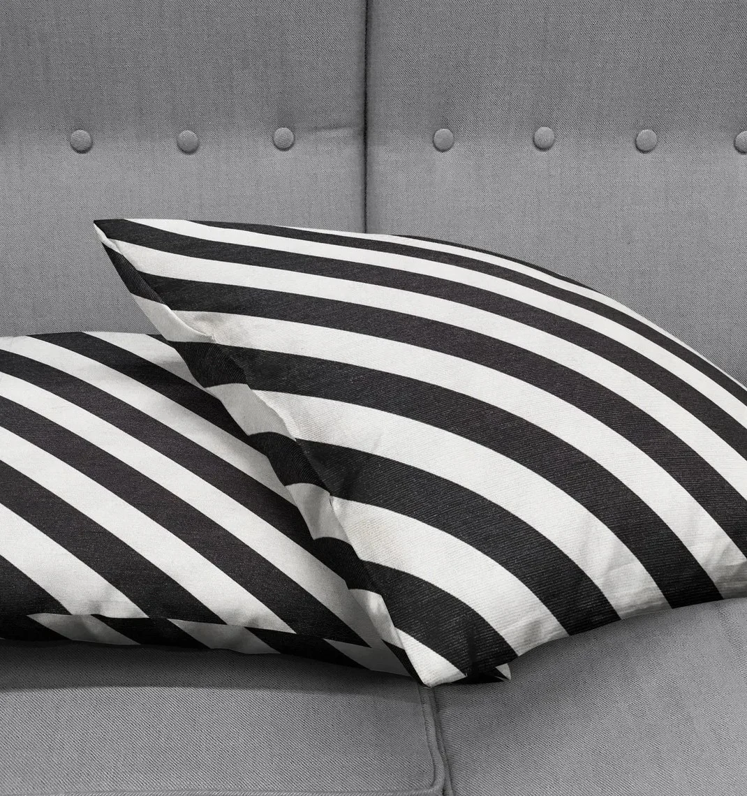 Diagonal Stripe Throw Pillow Cover 18x18 Inches Diagonal Stripe Throw Pillow Cover 18x18 Inches