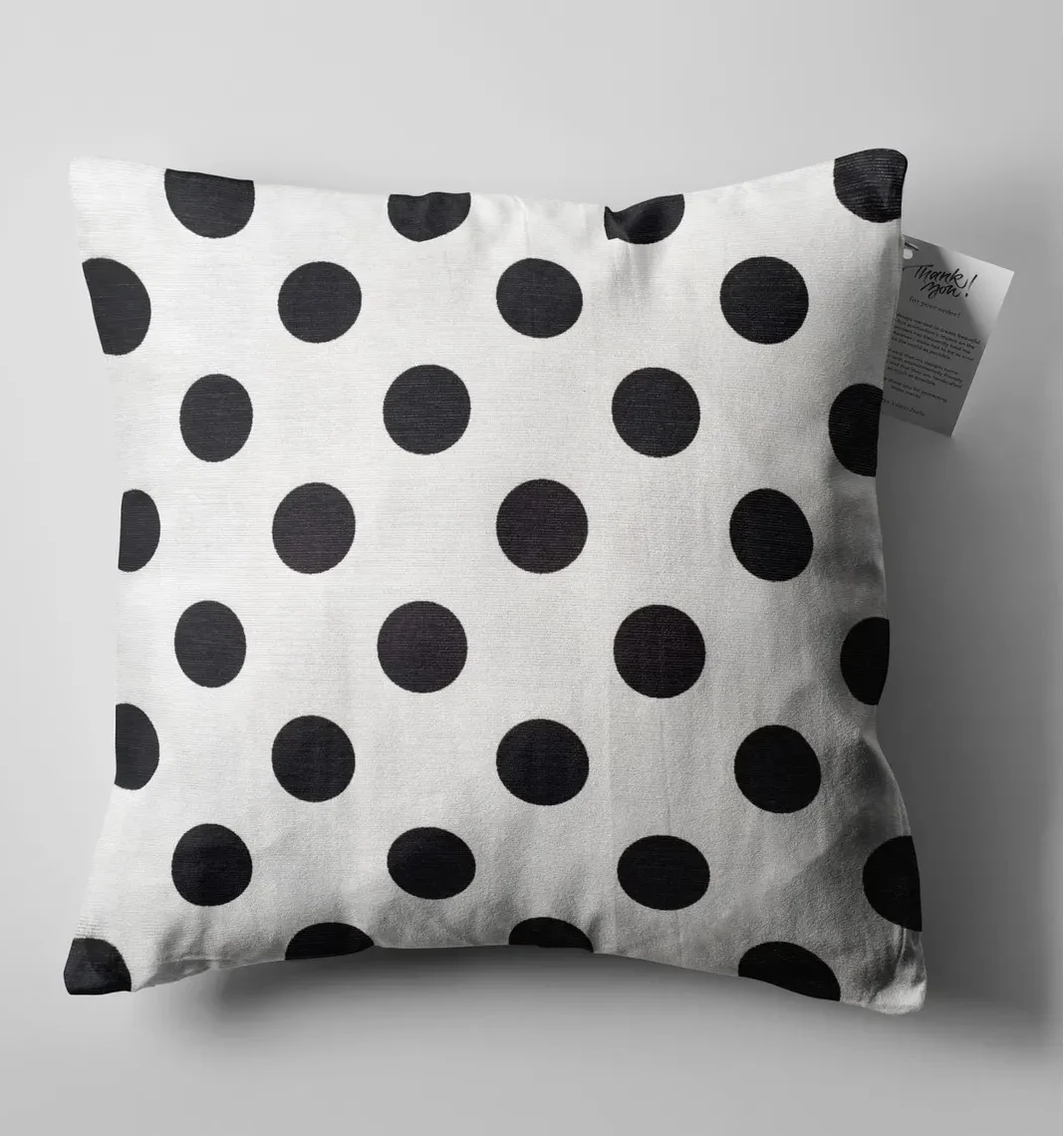 Polka Dot Throw Pillow Cover 18x18 Inches Polka Dot Throw Pillow Cover 18x18 Inches